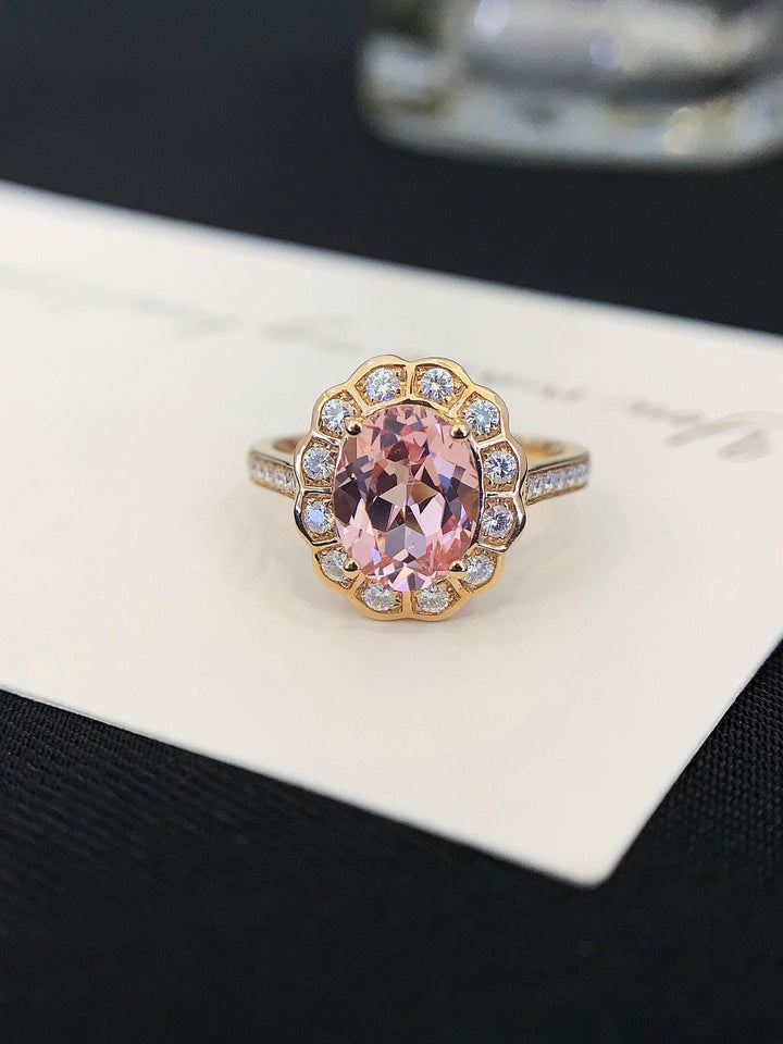 The Ring They'll Ask About Green Stone Gold Link Ring