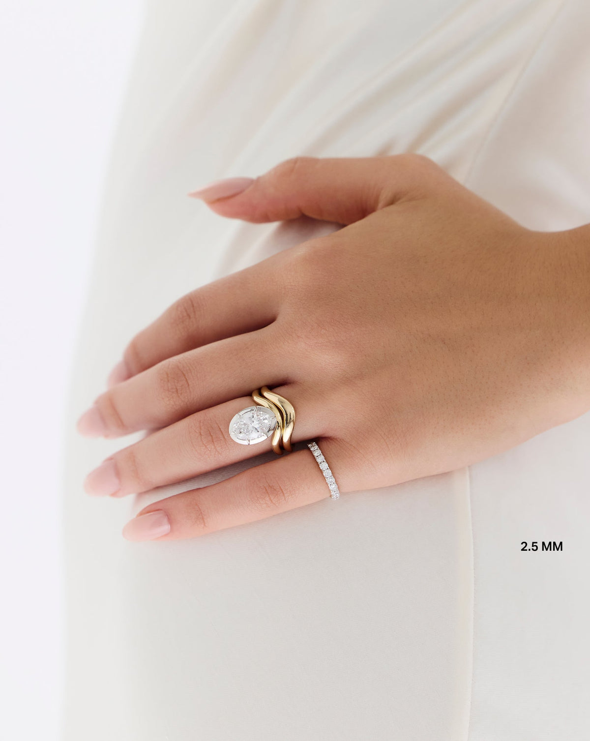 2.5 mm Personalized Classic Diamond Band | Platinum