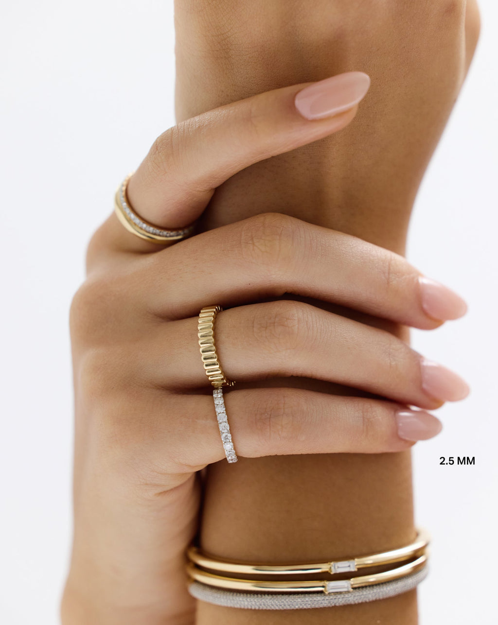 2.5 mm Personalized Classic Diamond Ring