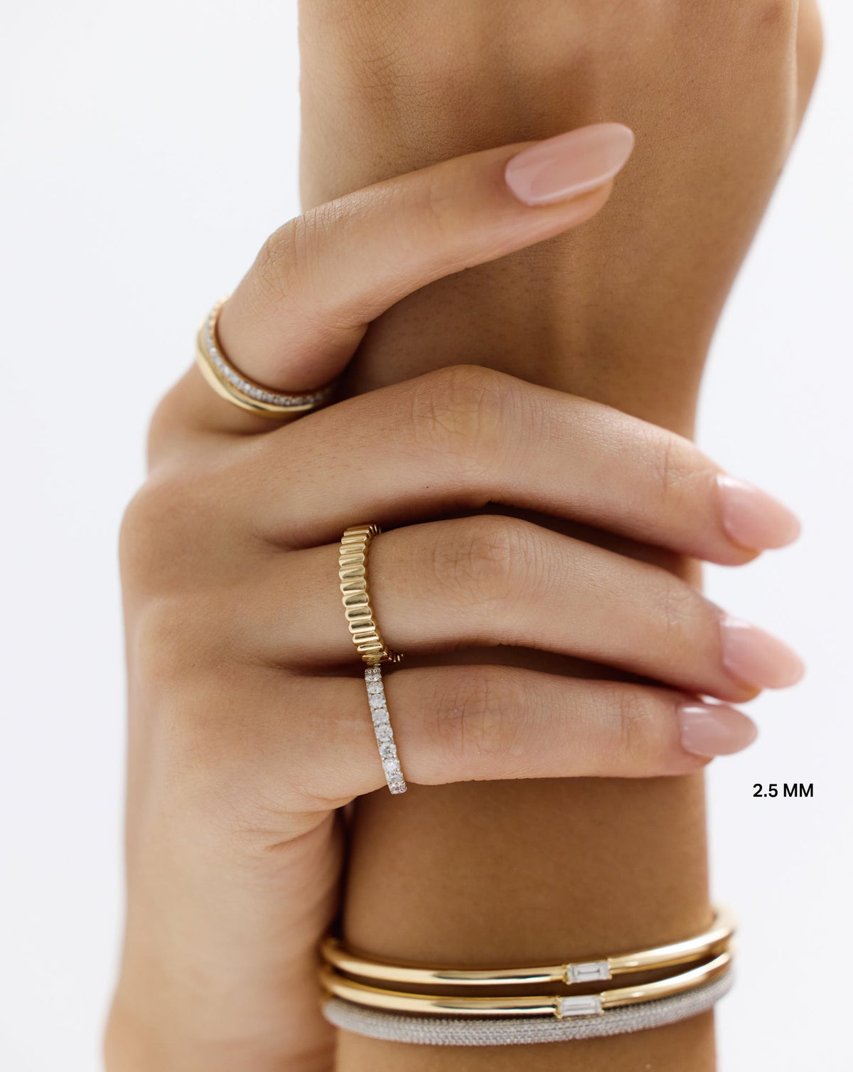 2.5 mm Personalized Classic Diamond Band | Platinum