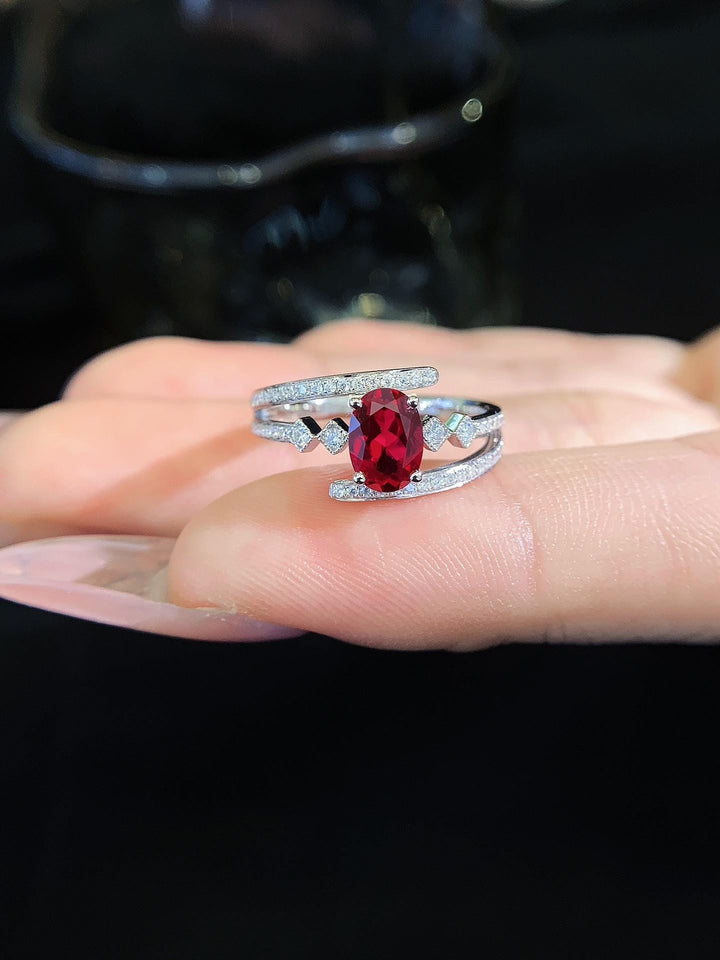 Nothing Else Comes Close Oval Ruby Split Shank Ring