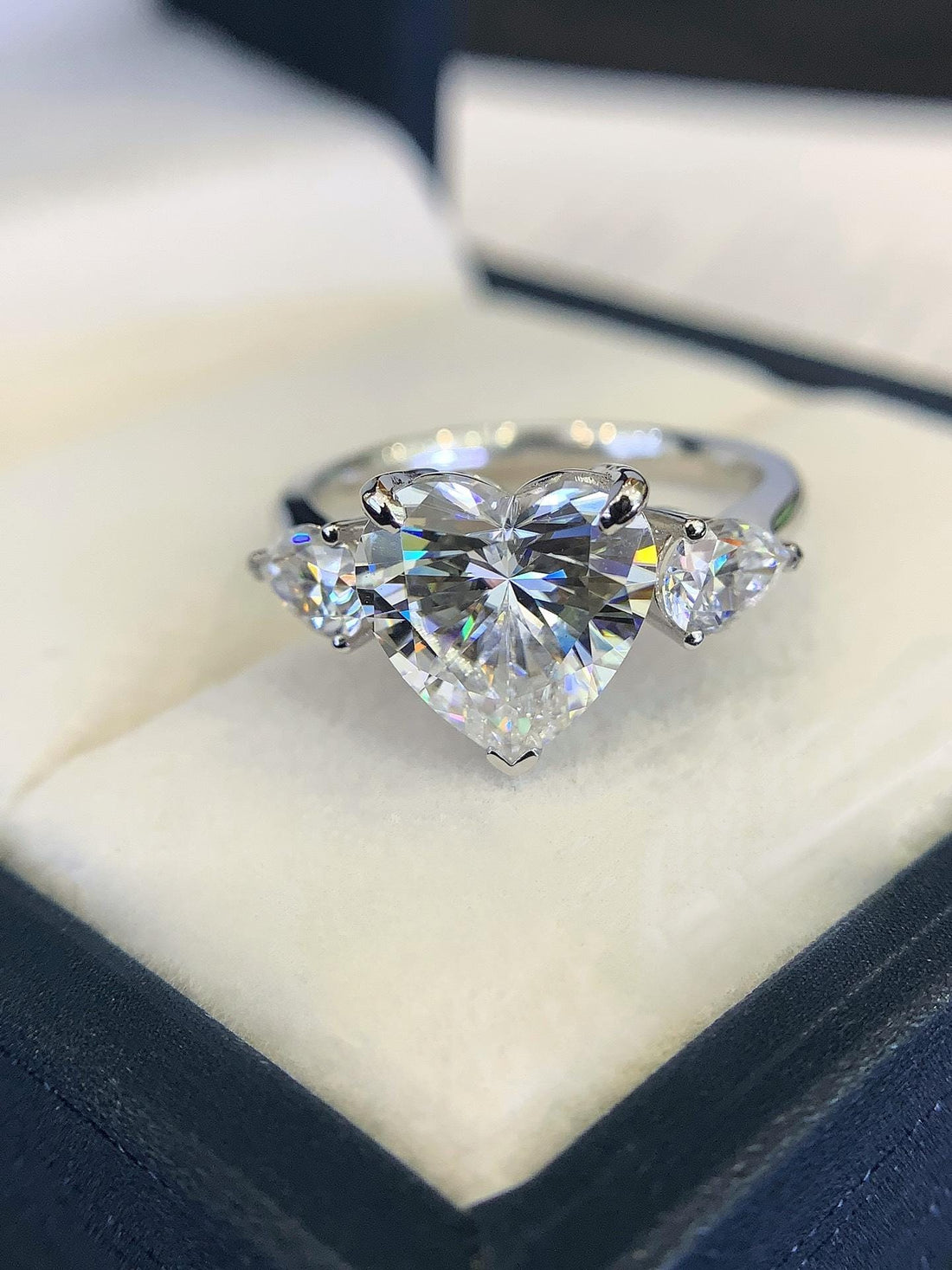 Pure Brilliance Heart Diamond Engagement Ring