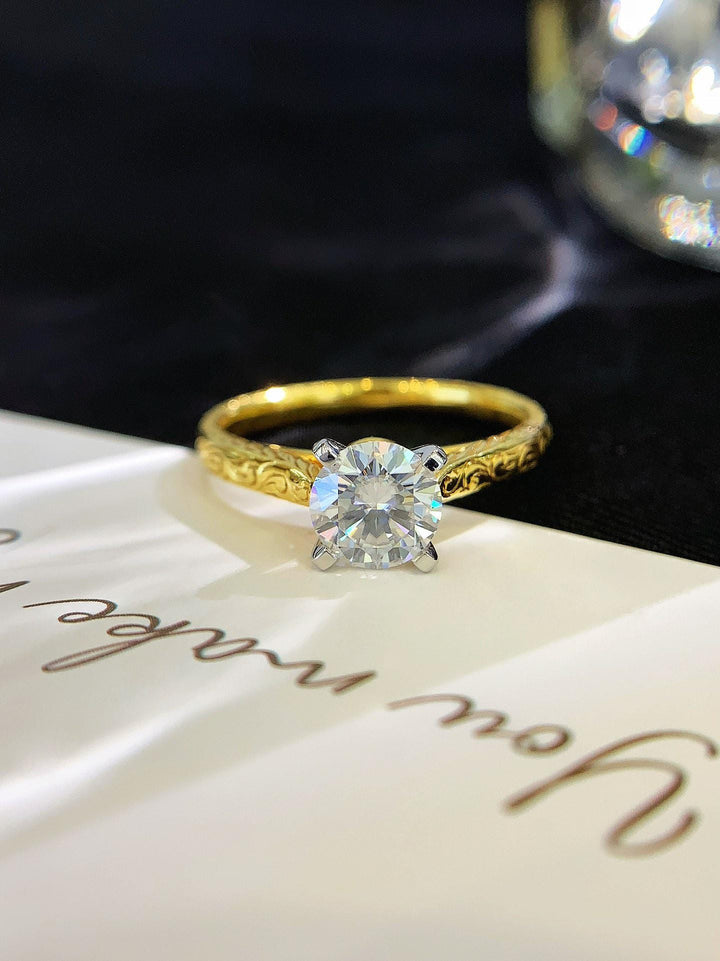 Forever in Focus Engraved Diamond Solitaire
