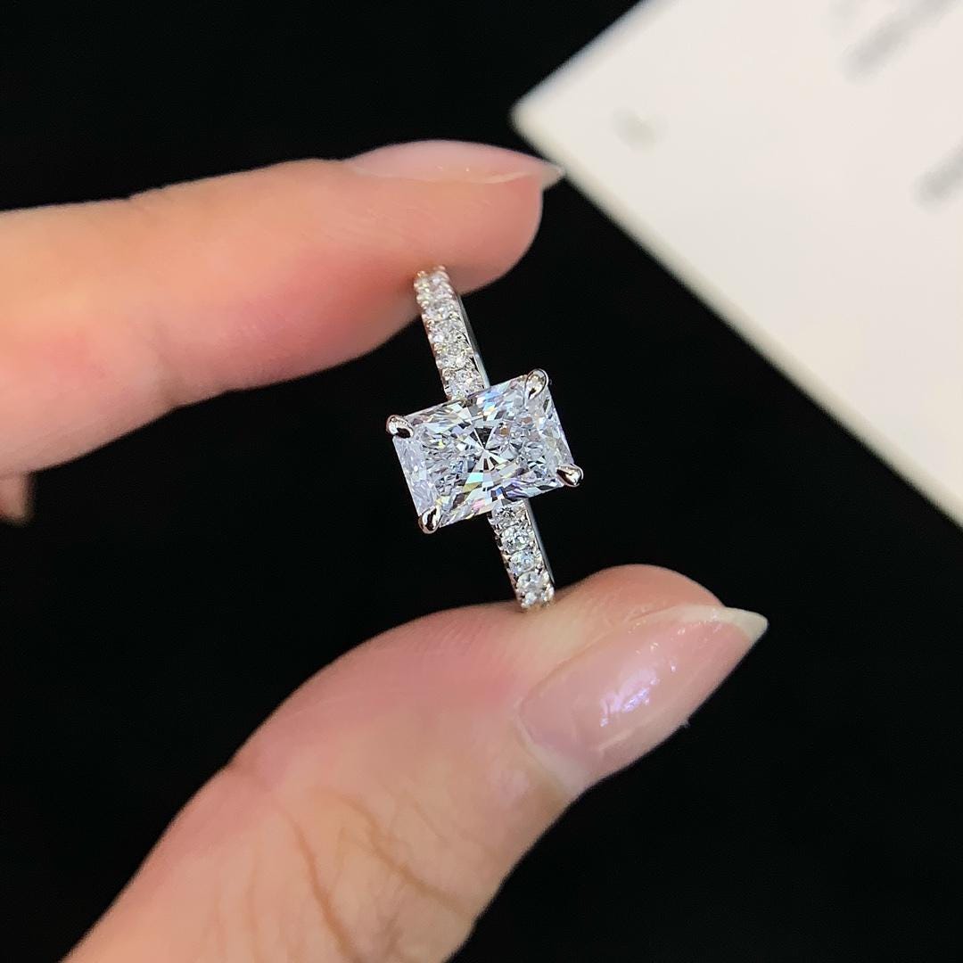 Forever Starts Here Emerald Cut Diamond Ring