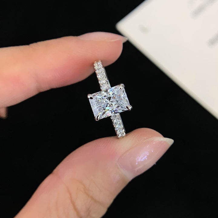 Forever Starts Here Emerald Cut Diamond Ring
