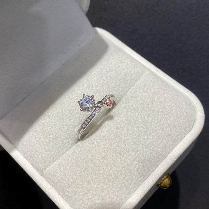 Made to Be Noticed Toi et Moi Bypass Ring