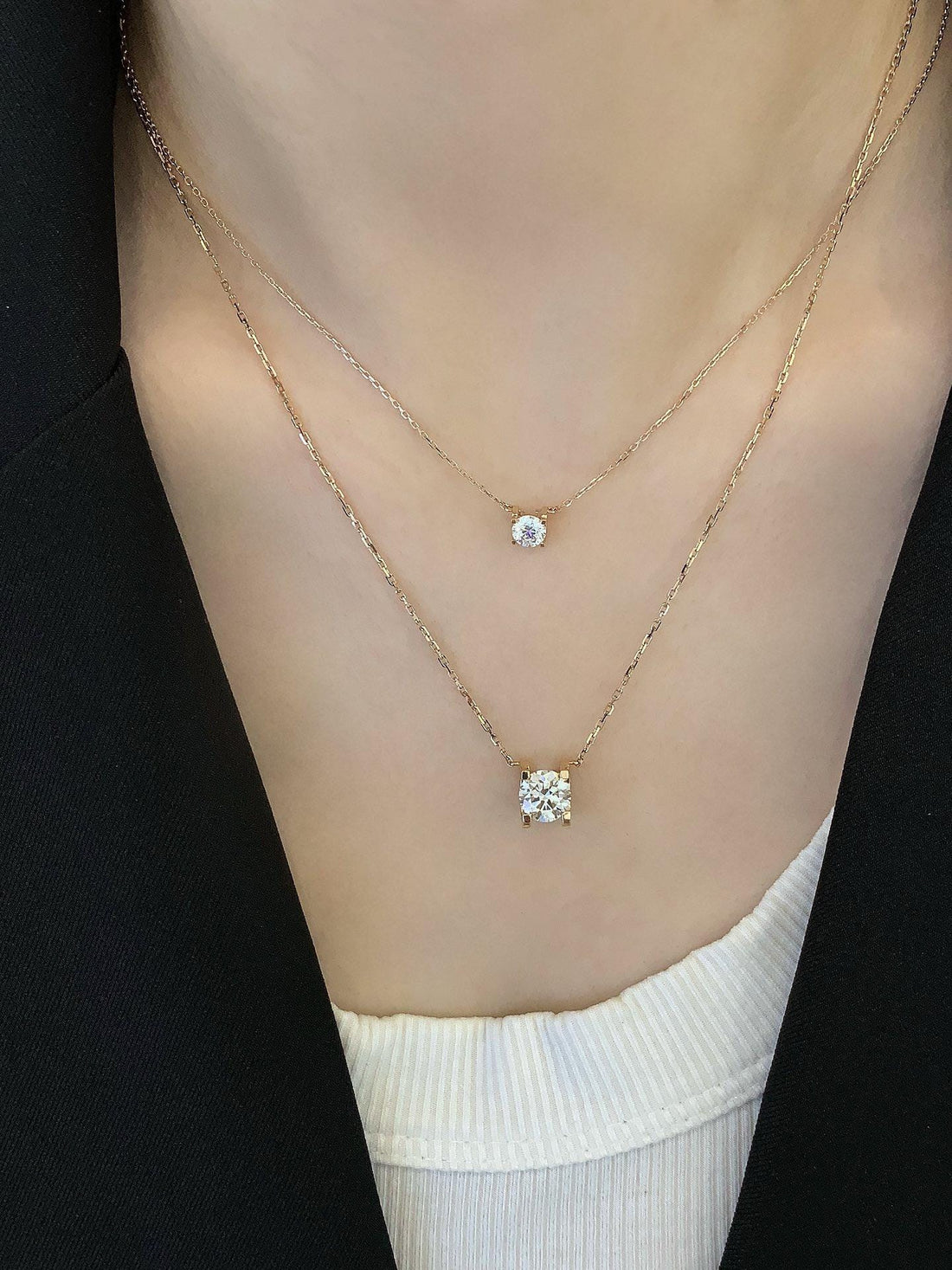 Grace in Every Glance Layered CVD Diamond Necklace