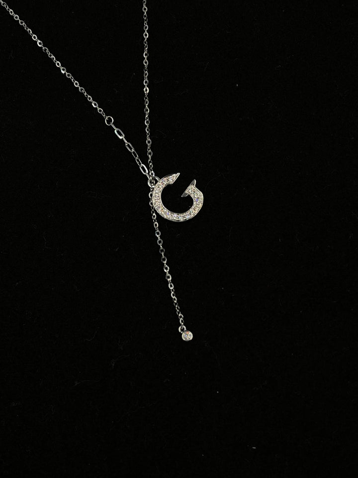 Made to Stay Close Diamond Lariat Initial G Necklace