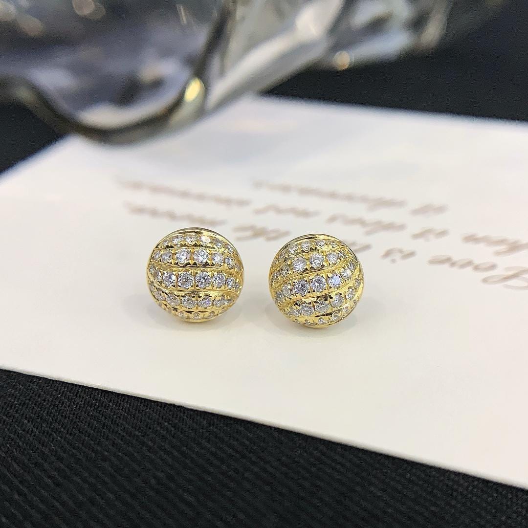 All Eyes Up Here Pavé CZ Dome Studs