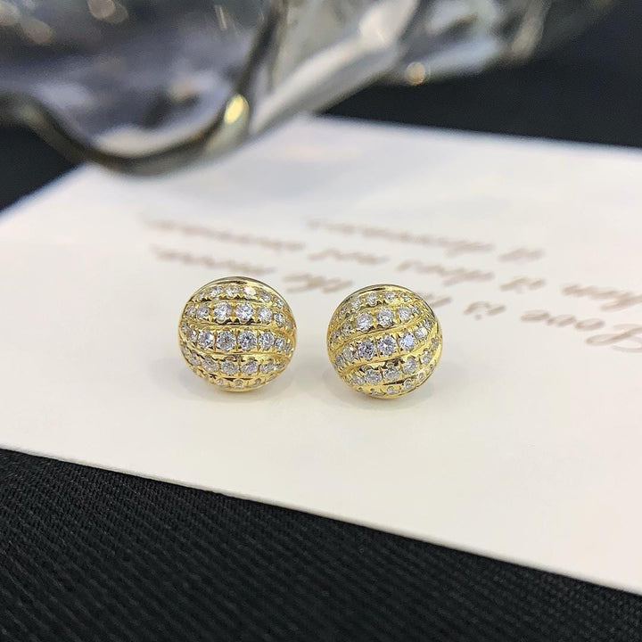 All Eyes Up Here Pavé CZ Dome Studs