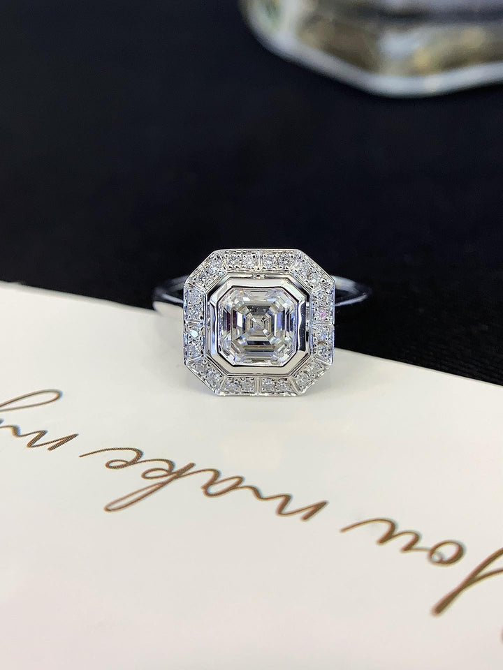 Impossible to Ignore Asscher Halo Ring