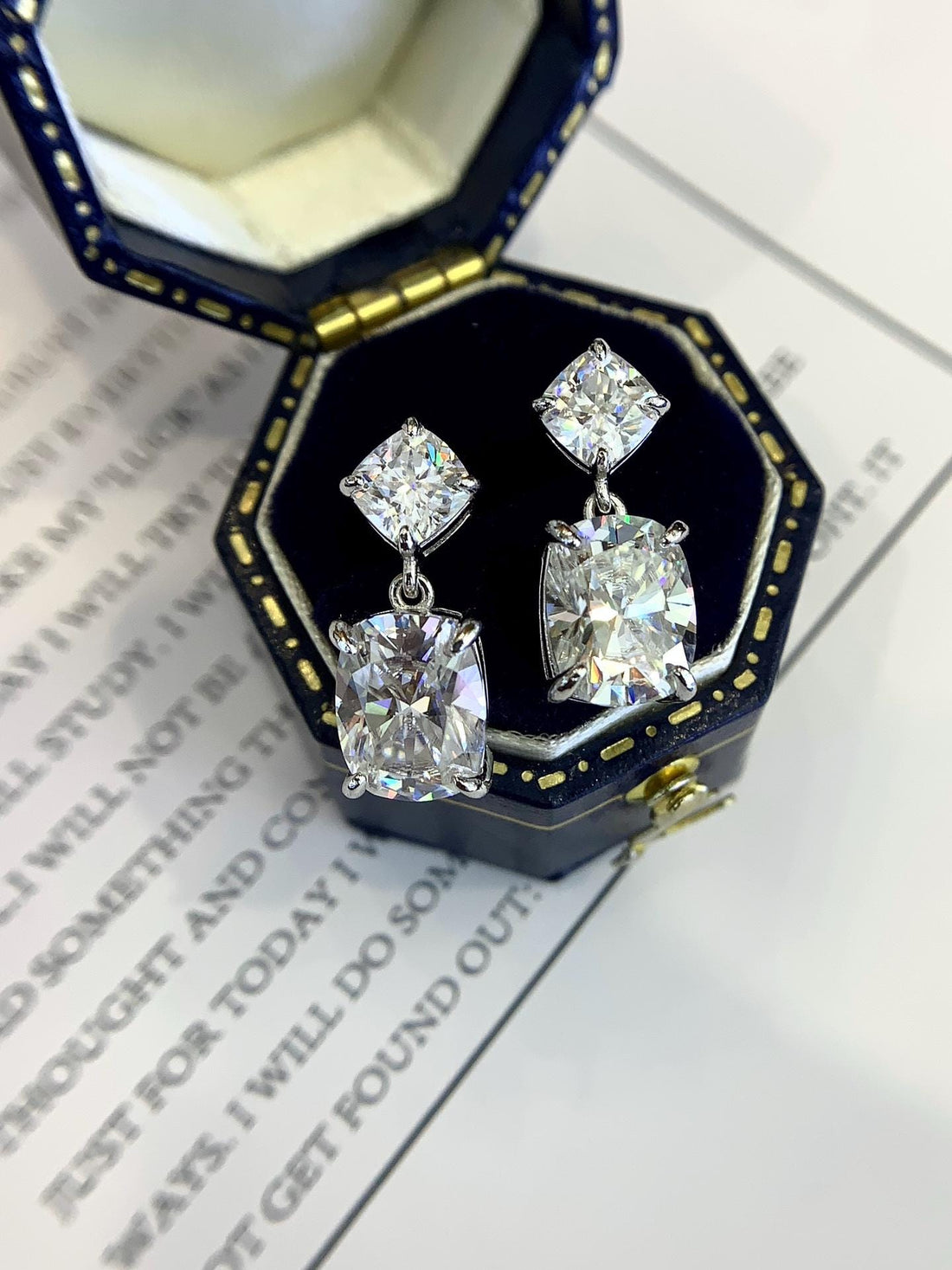 All Eyes Up Here Lab Diamond Dangle Earrings