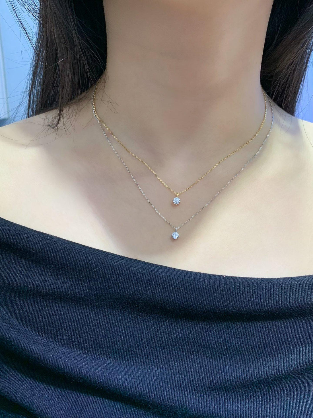 Grace in Every Glance Layered Diamond Pendant