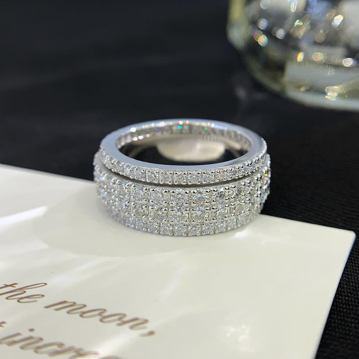 Impossible to Ignore Diamond Pavé Wide Band Ring