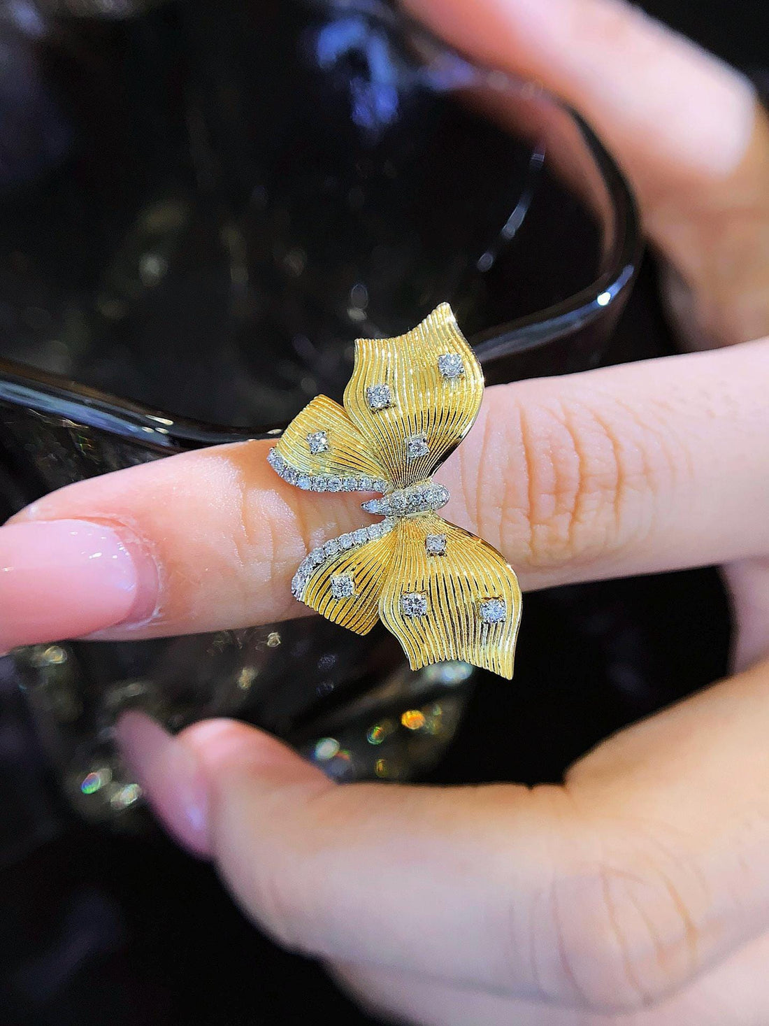 The Ring They'll Ask About Butterfly Diamond Ring