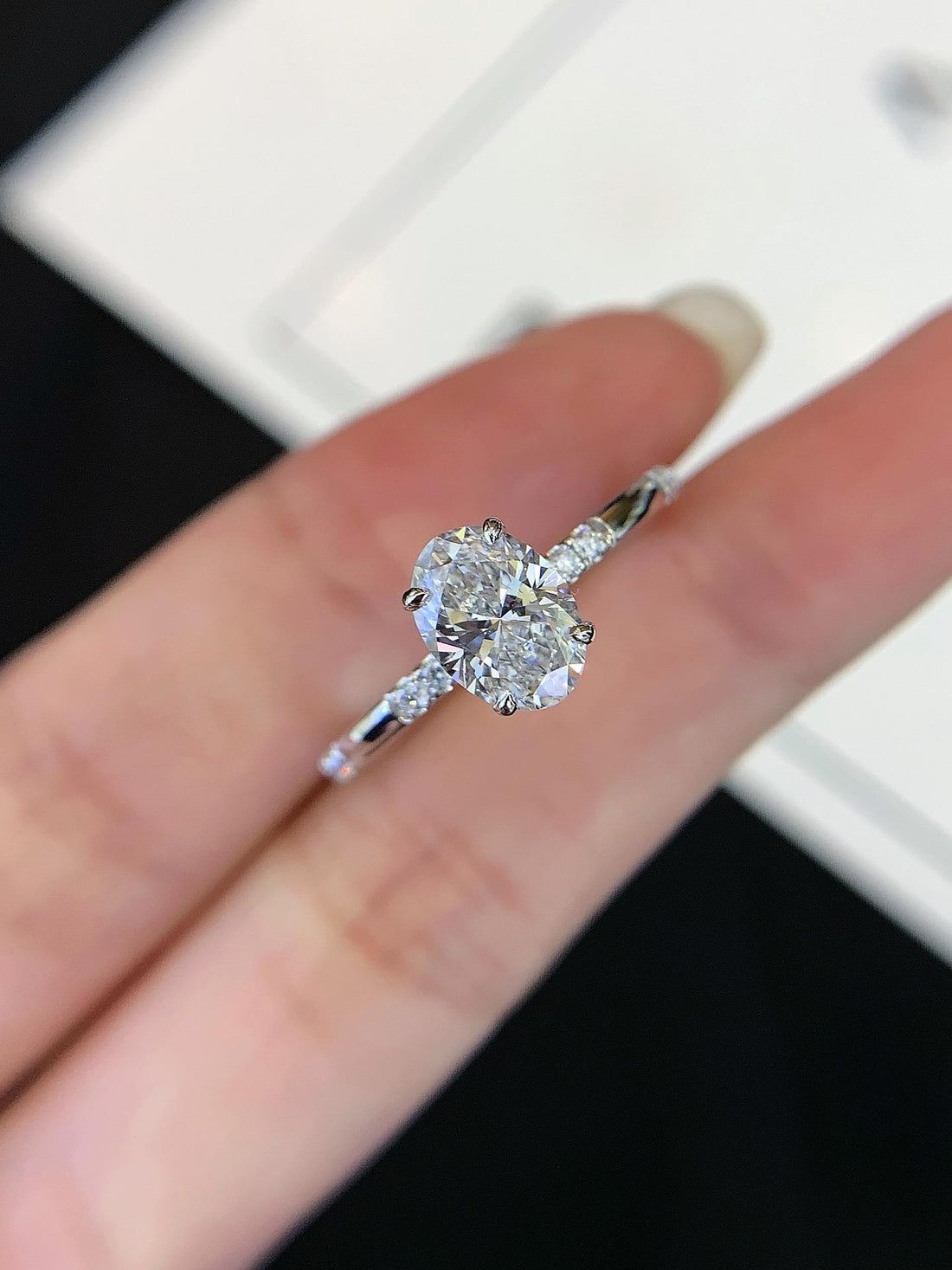 Built for the Spotlight Oval Diamond Ring
