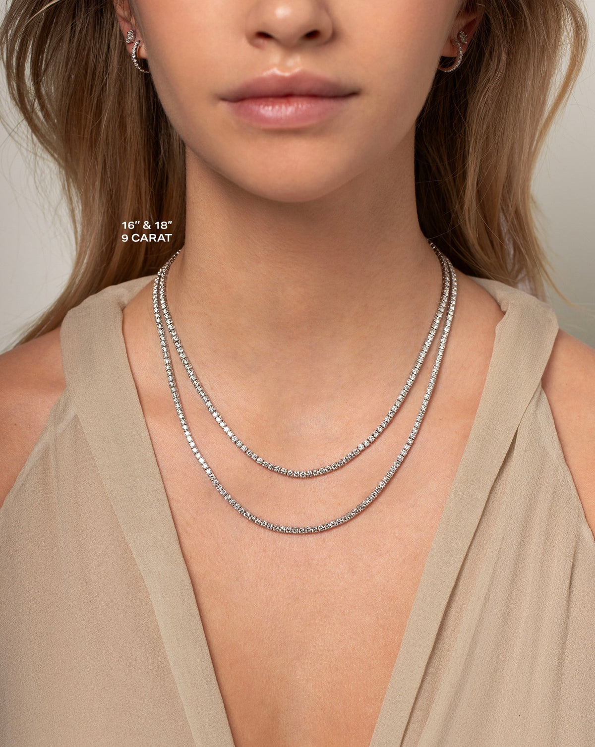 Classic Diamond Tennis Necklace