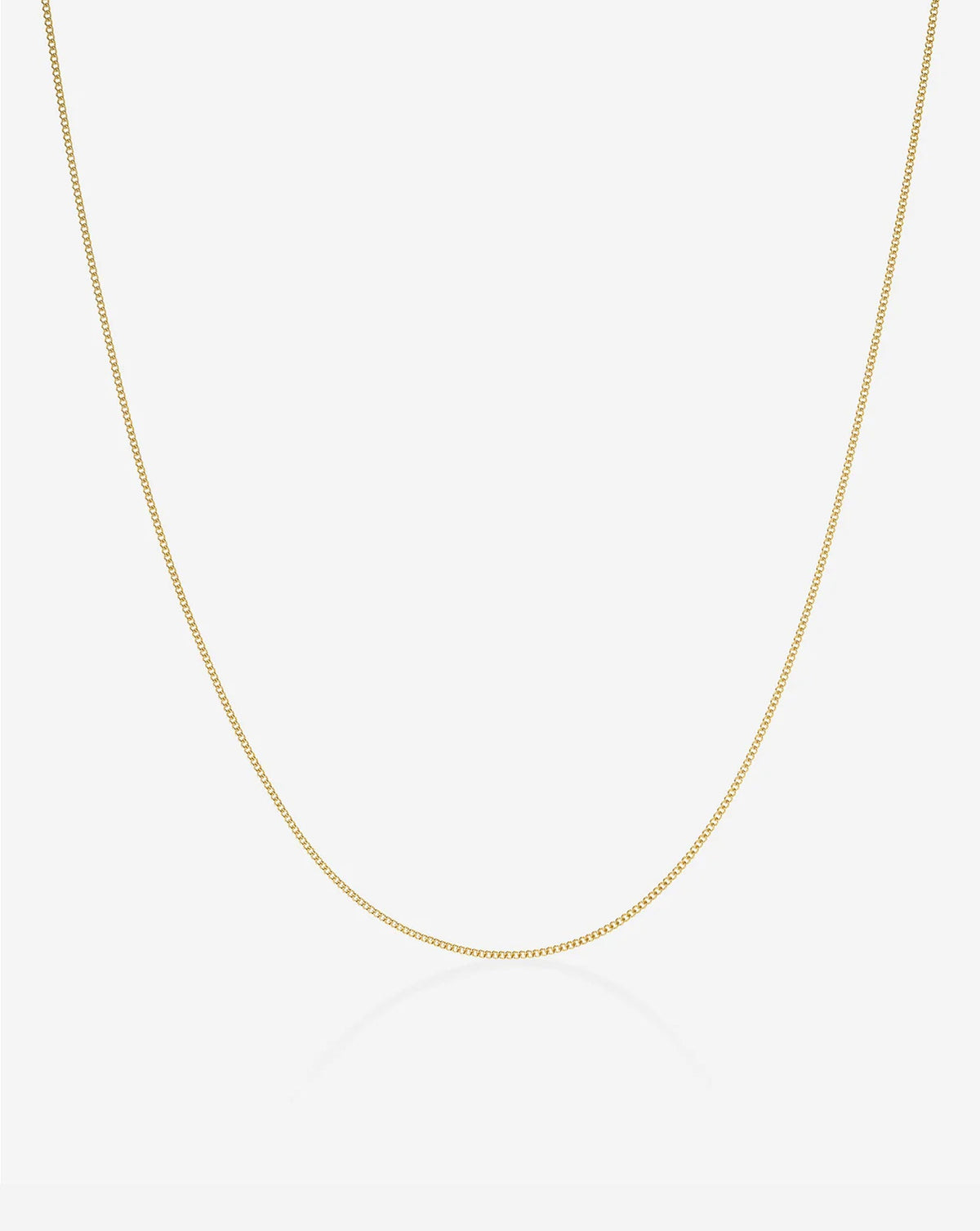 Diamond Cut Curb Chain Necklace