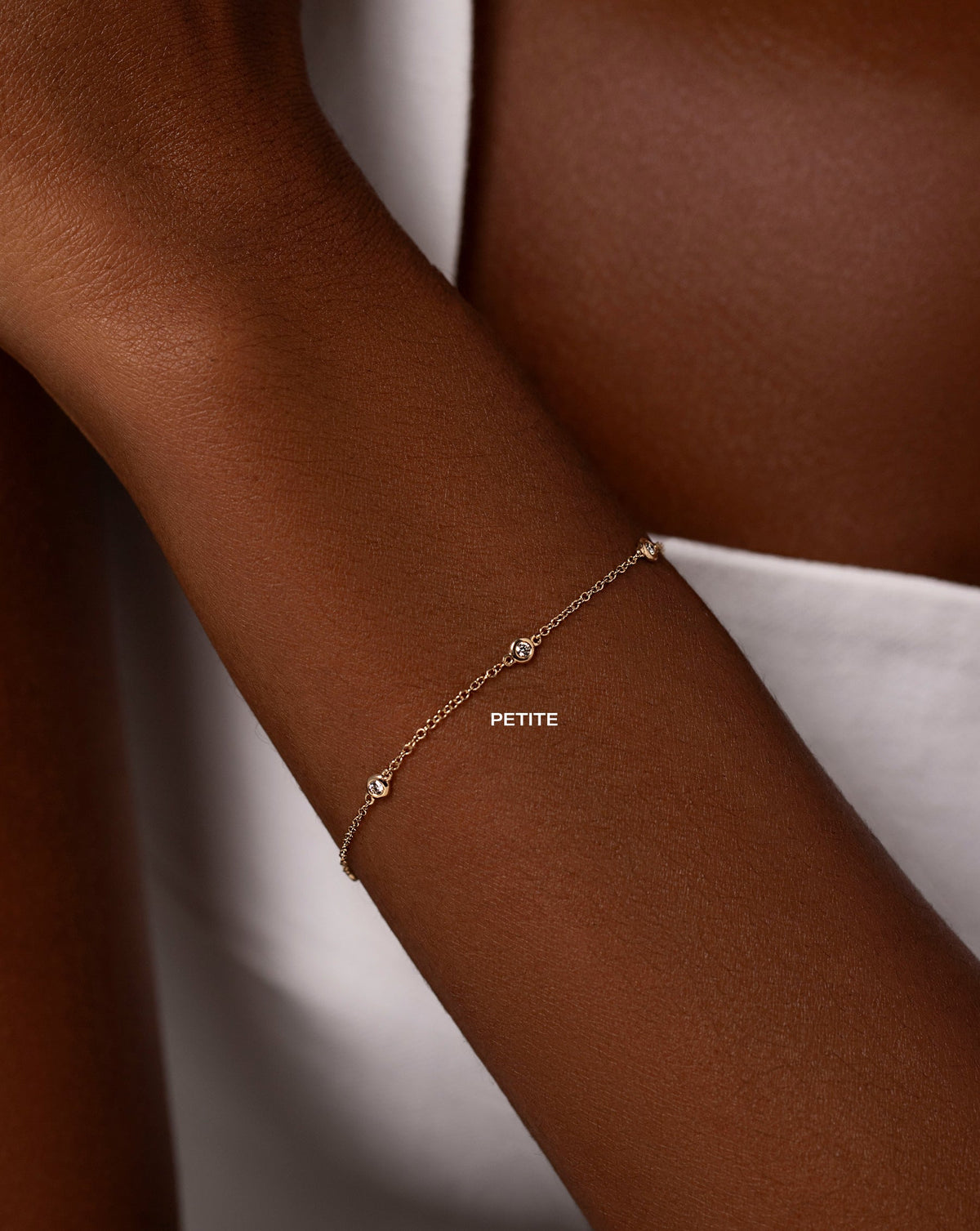 Diamond Bezel Station Bracelet