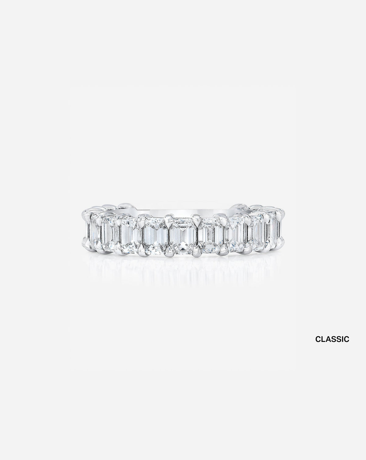 Emerald 3/4 Lab Diamond Band