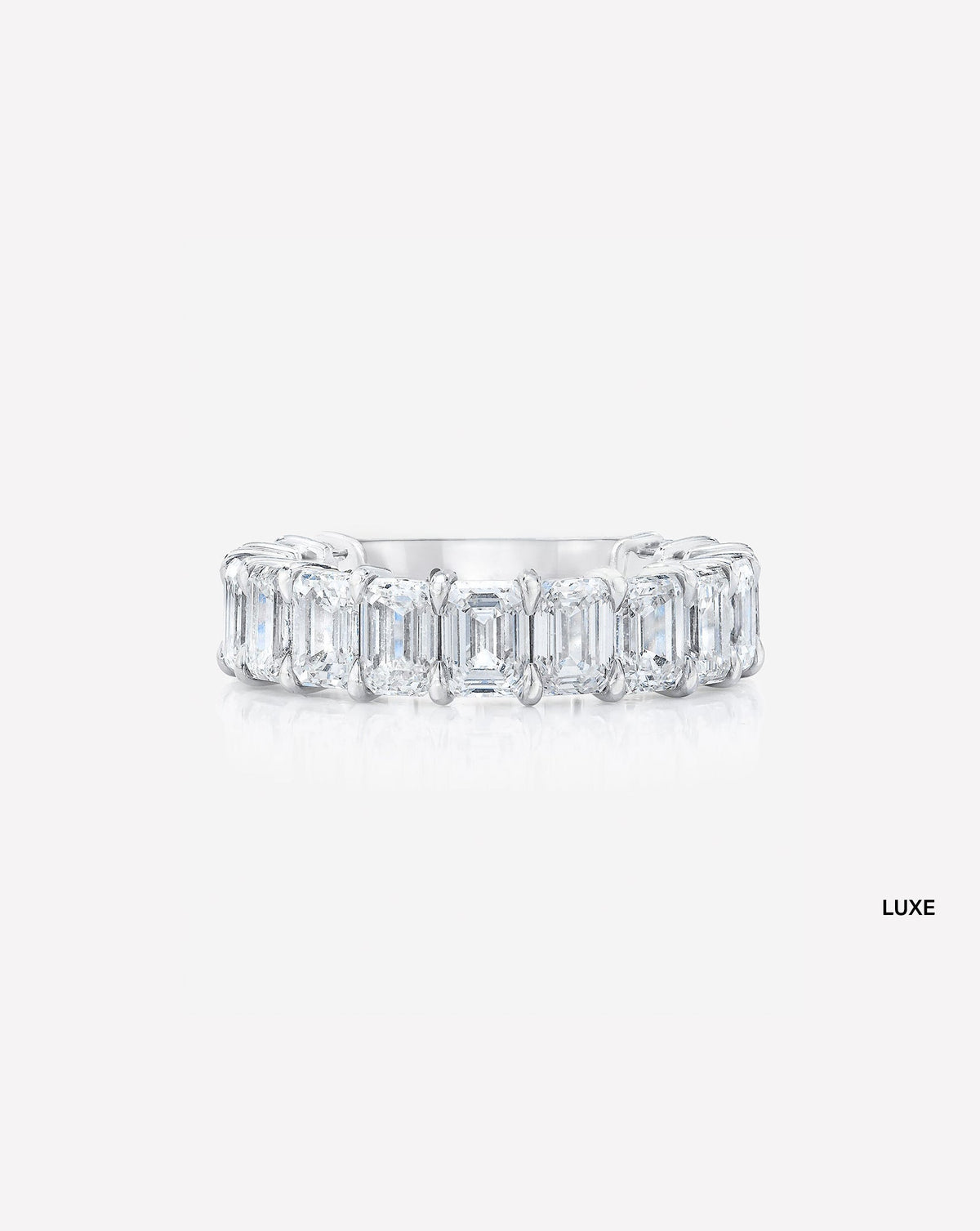 Emerald 3/4 Lab Diamond Band