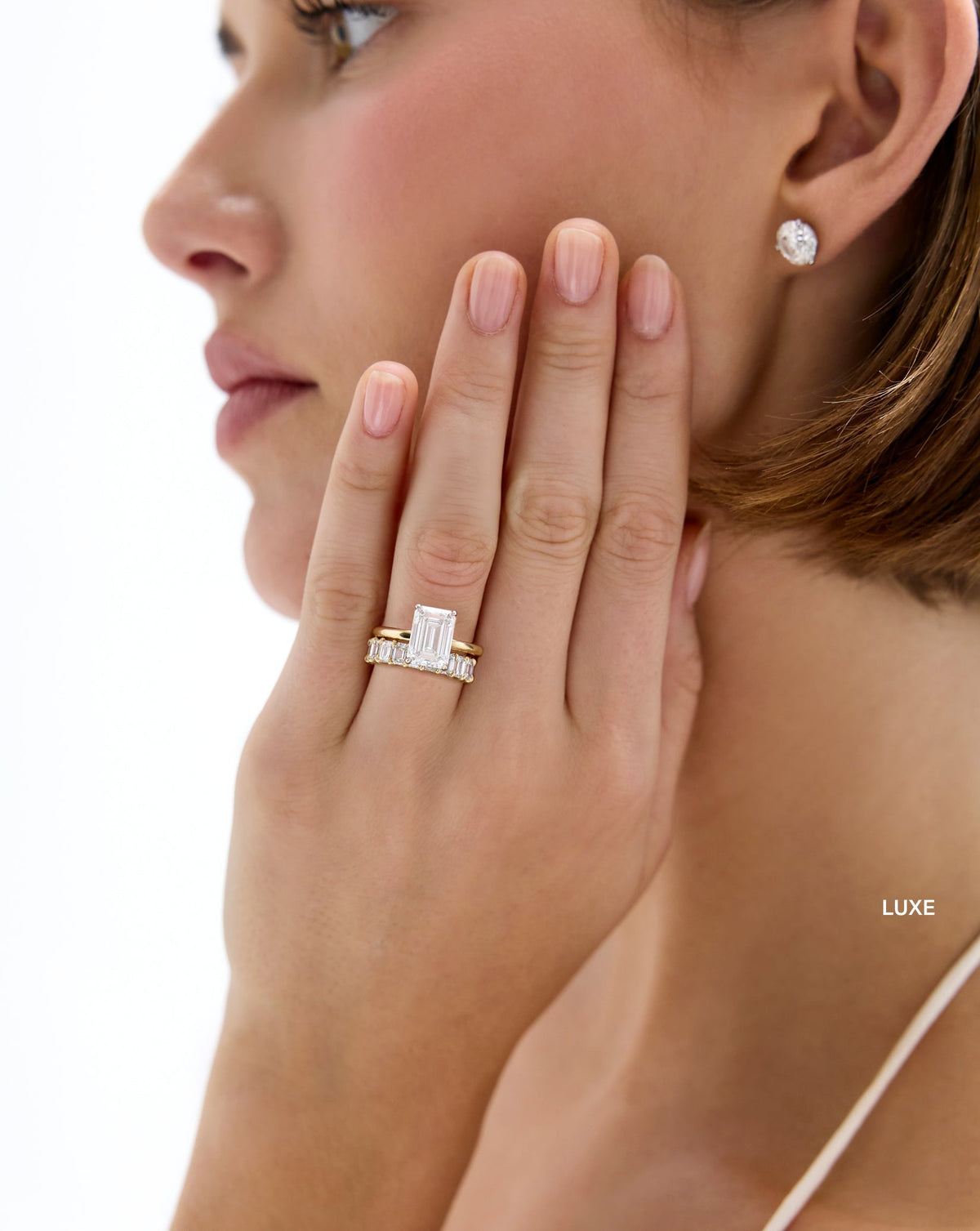 Emerald Diamond Eternity Band