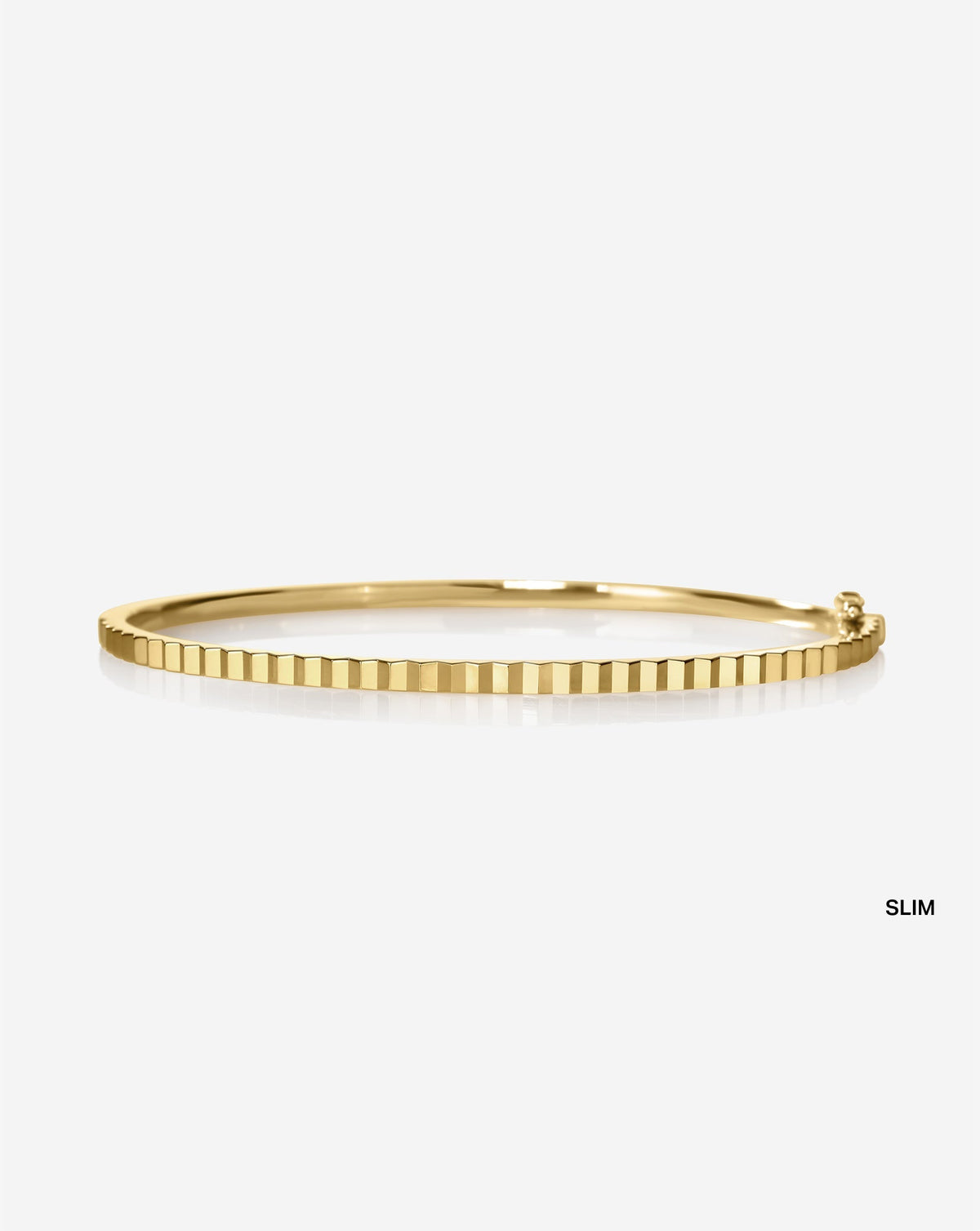 Fluted Gold Bangle
