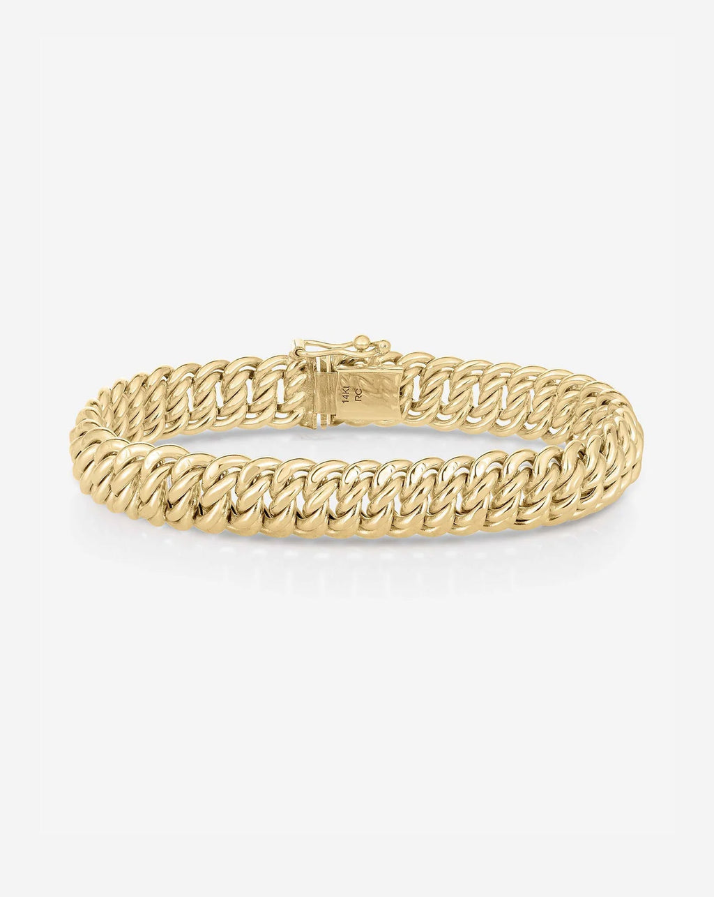 Gold Braided Chain Bracelet