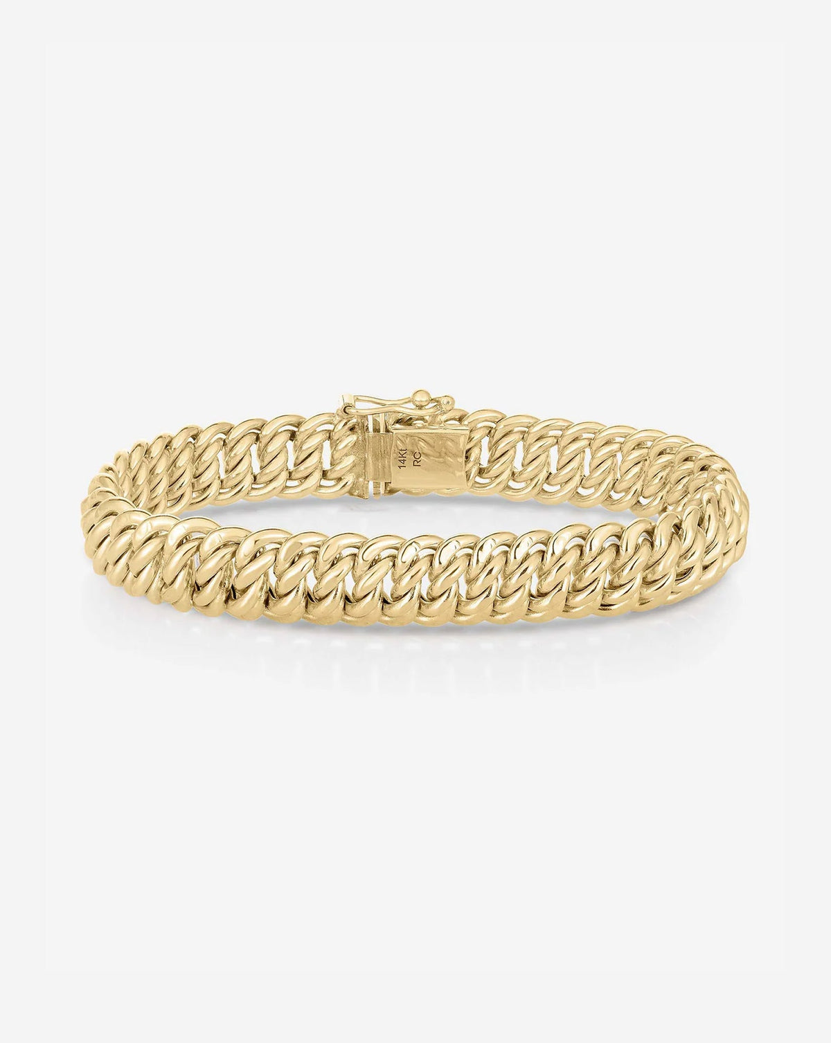 Gold Braided Chain Bracelet