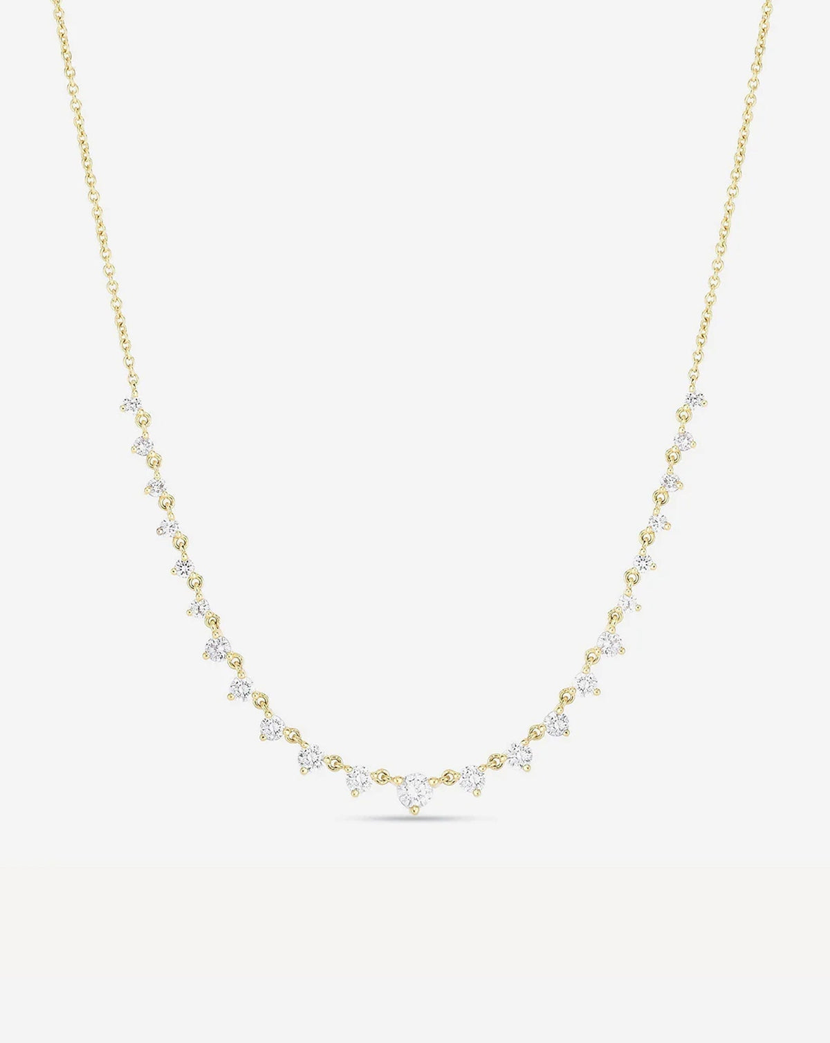 Graduated Lab Diamond Layering Necklace