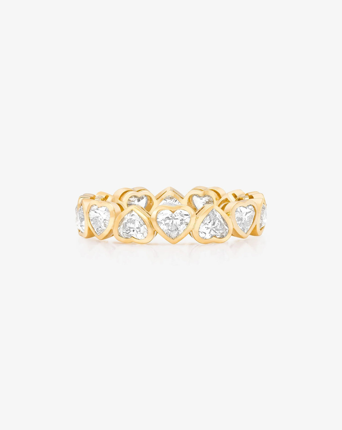 Heart Bezel Eternity Band