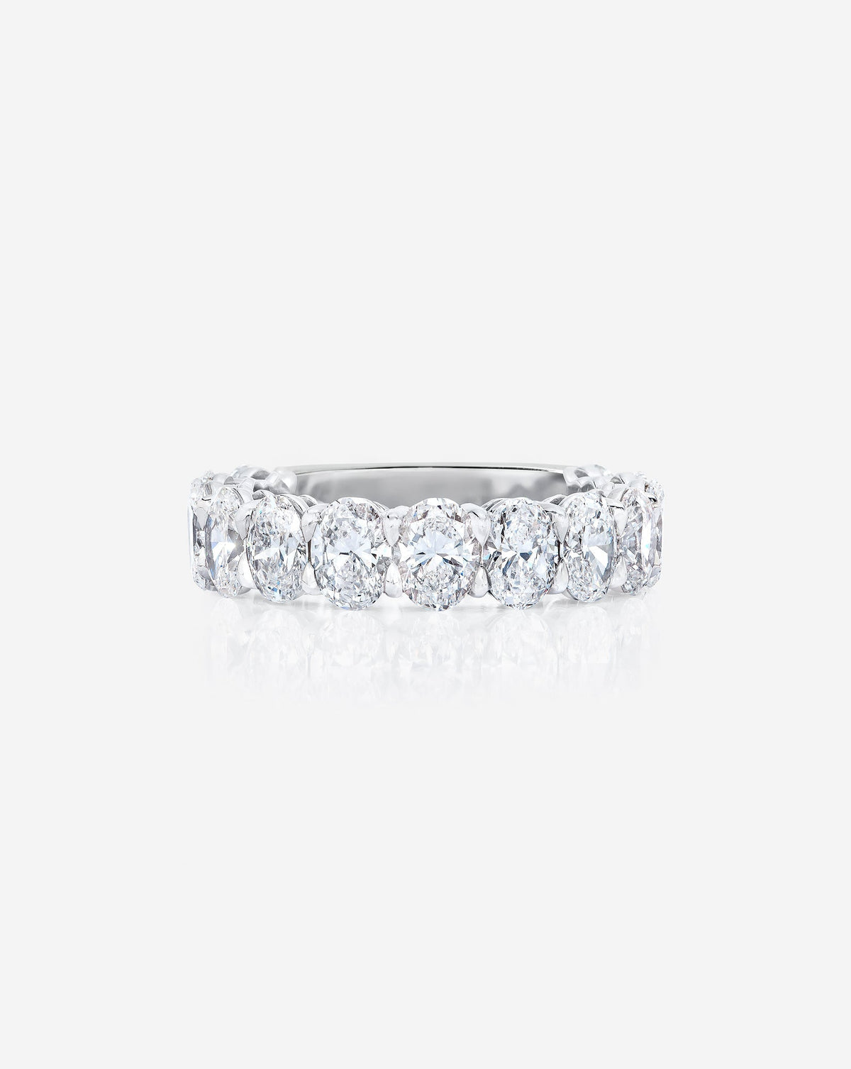 Oval 3/4 Lab Diamond Band