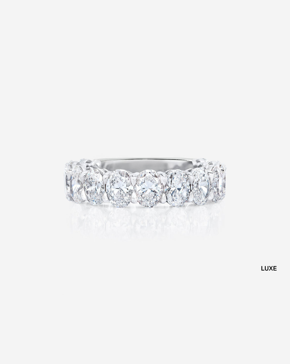 Oval 3/4 Lab Diamond Band