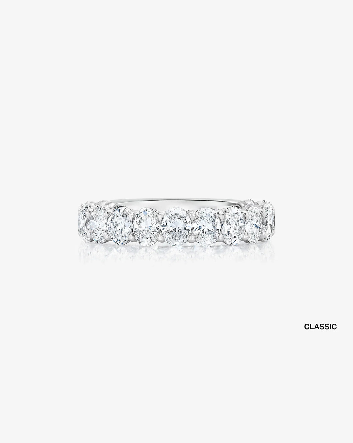 Oval 3/4 Diamond Band