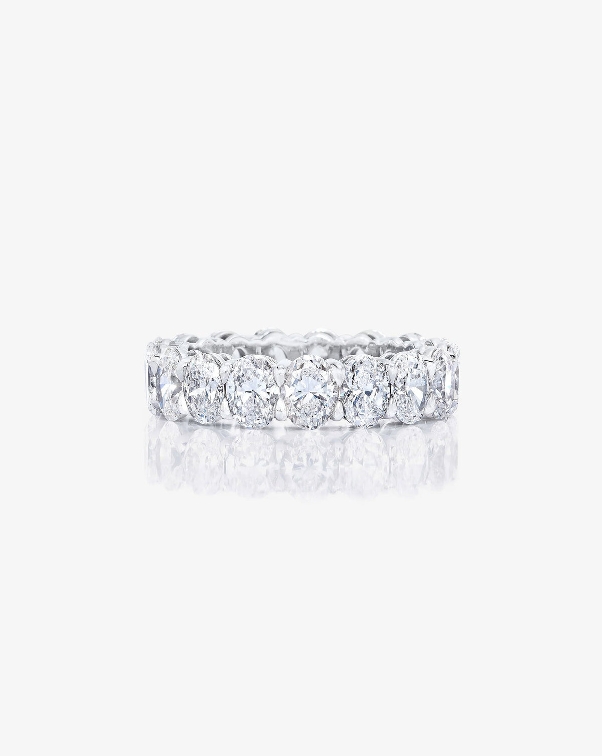 Oval Diamond Eternity Band