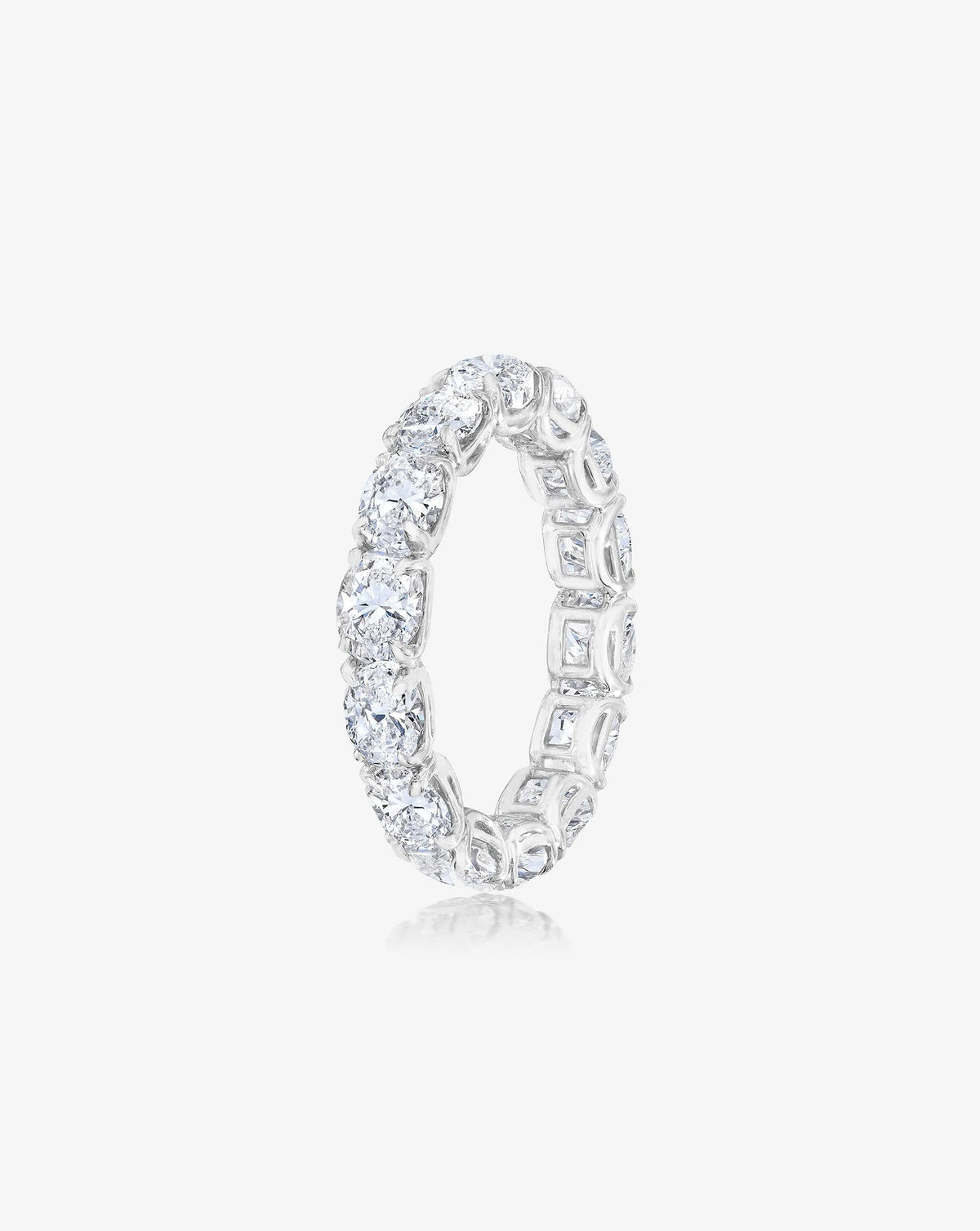Sideways Oval Diamond Eternity Band