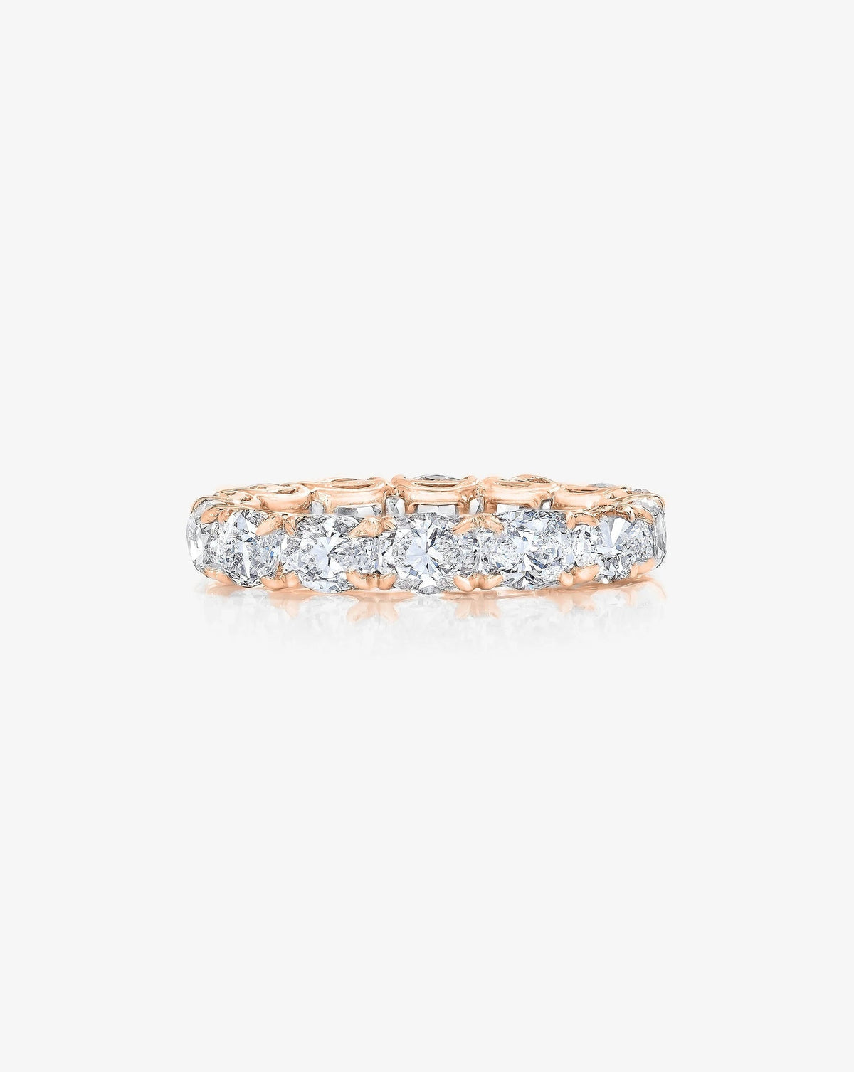 Lab Diamond Sideways Oval Eternity Band