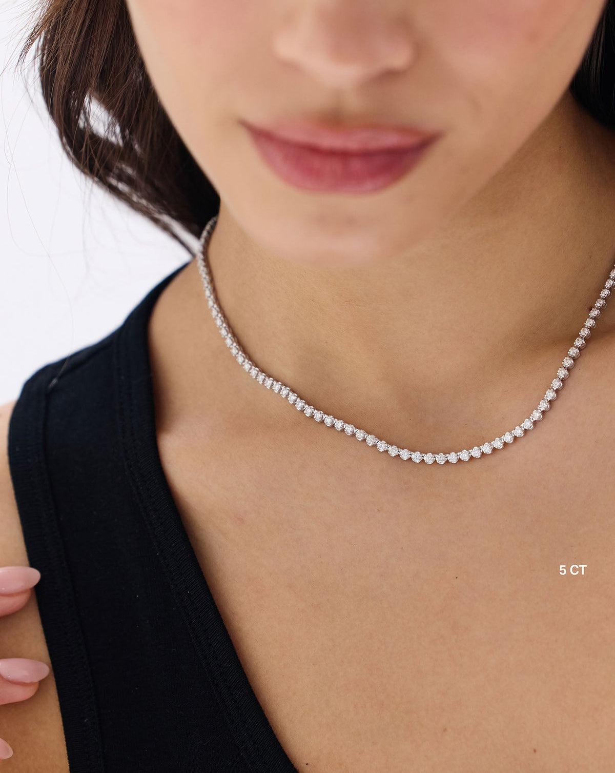 Luxe Diamond Tennis Necklace