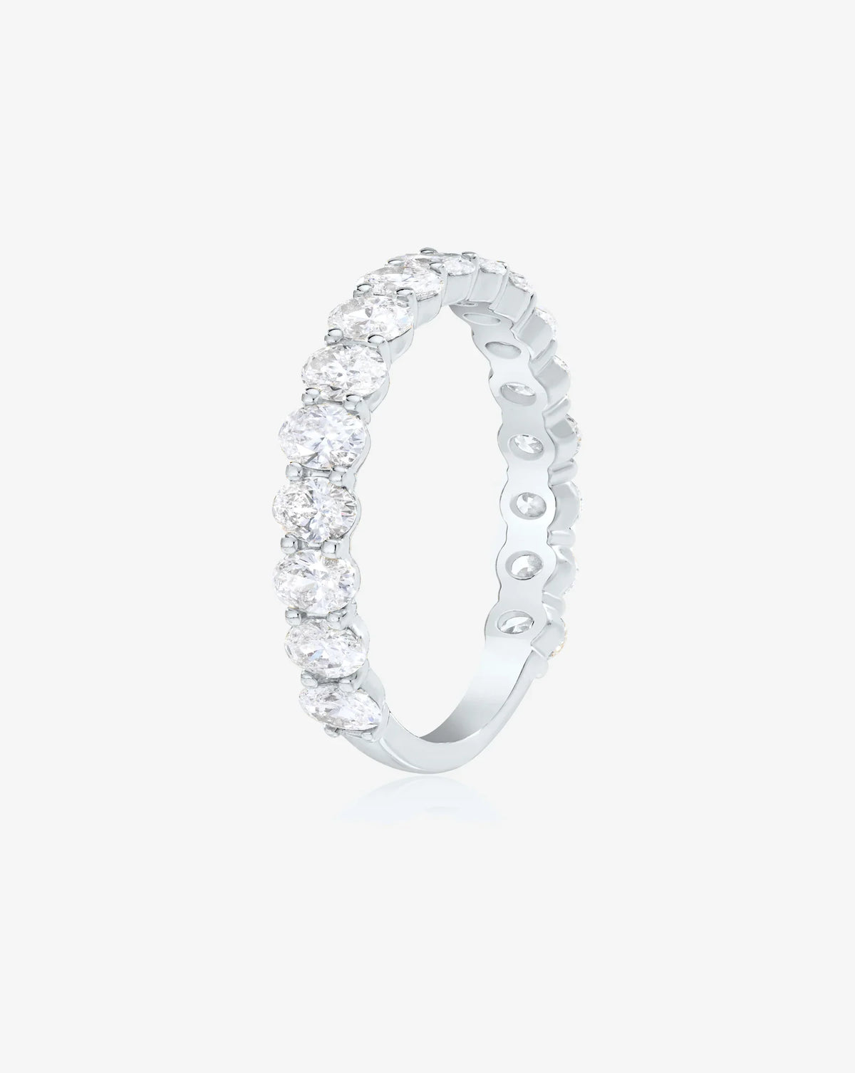 Oval 3/4 Diamond Band