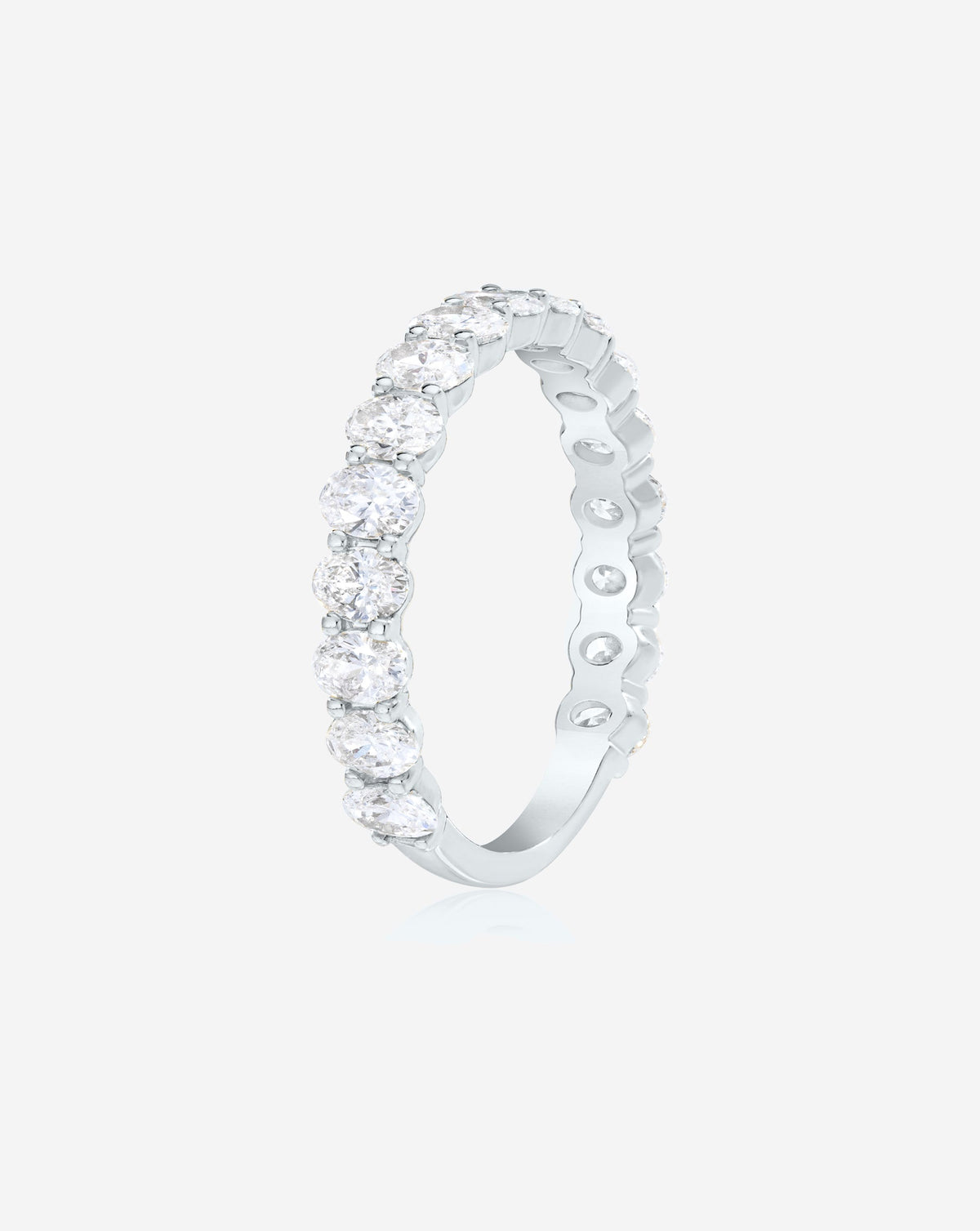 Oval 3/4 Lab Diamond Band