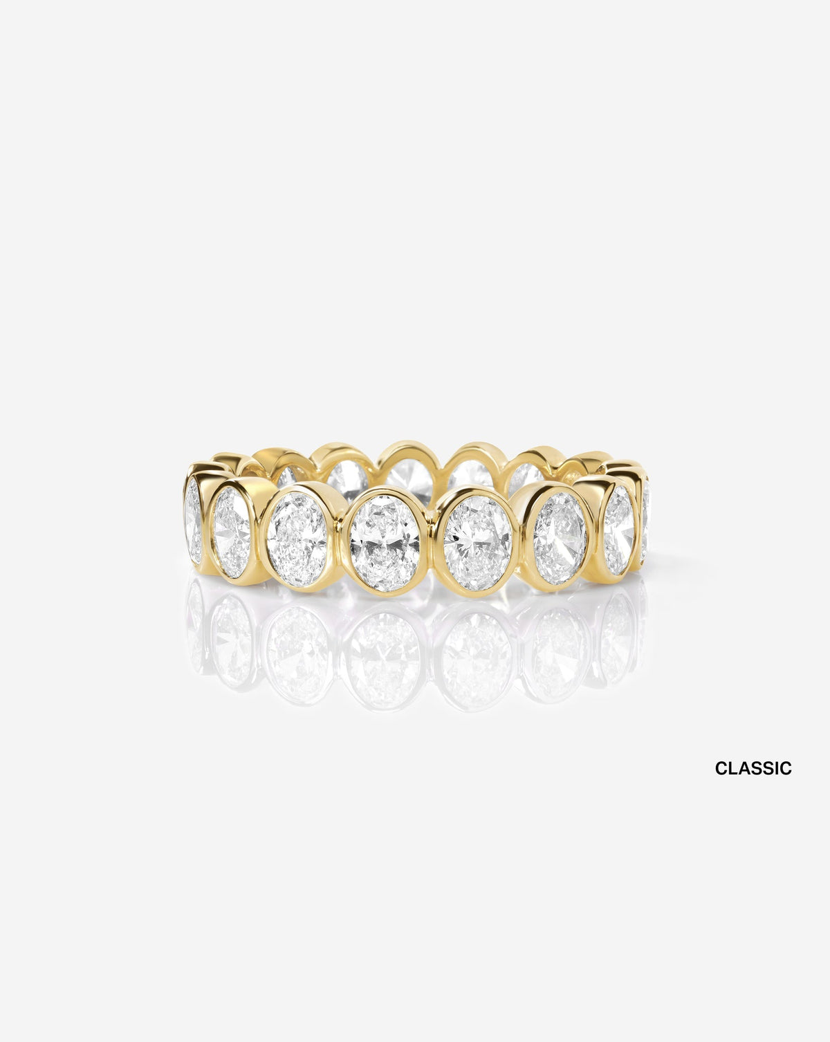 Oval Bezel Eternity Band