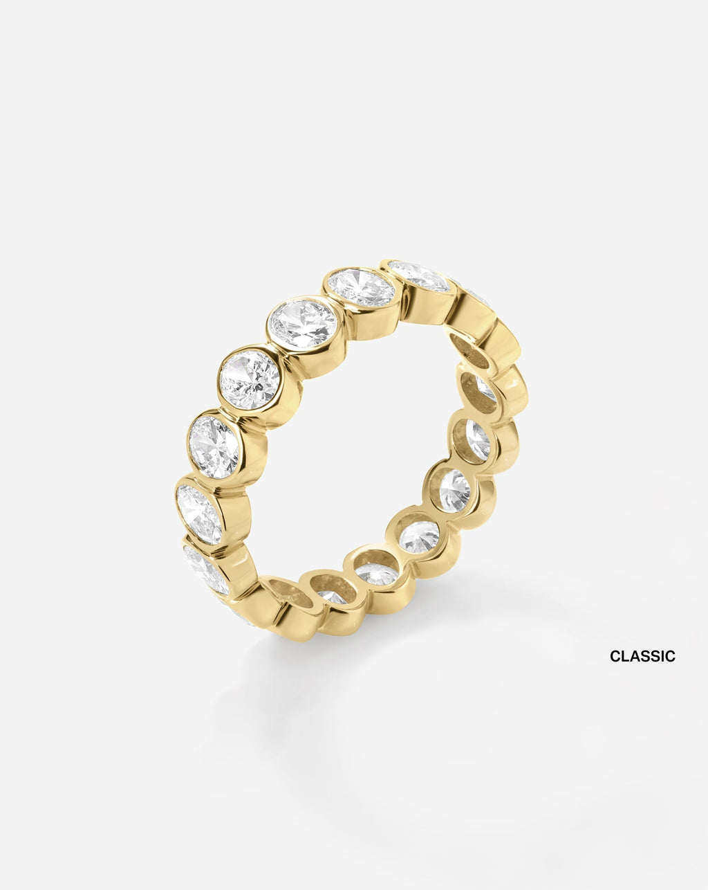 Oval Bezel Eternity Band