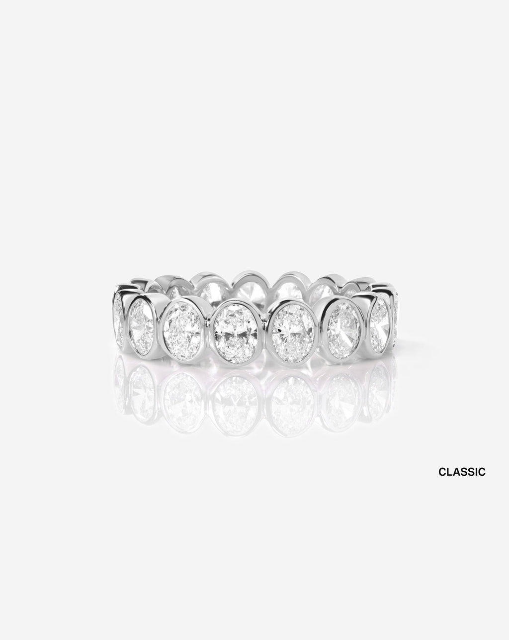 Oval Bezel Eternity Band