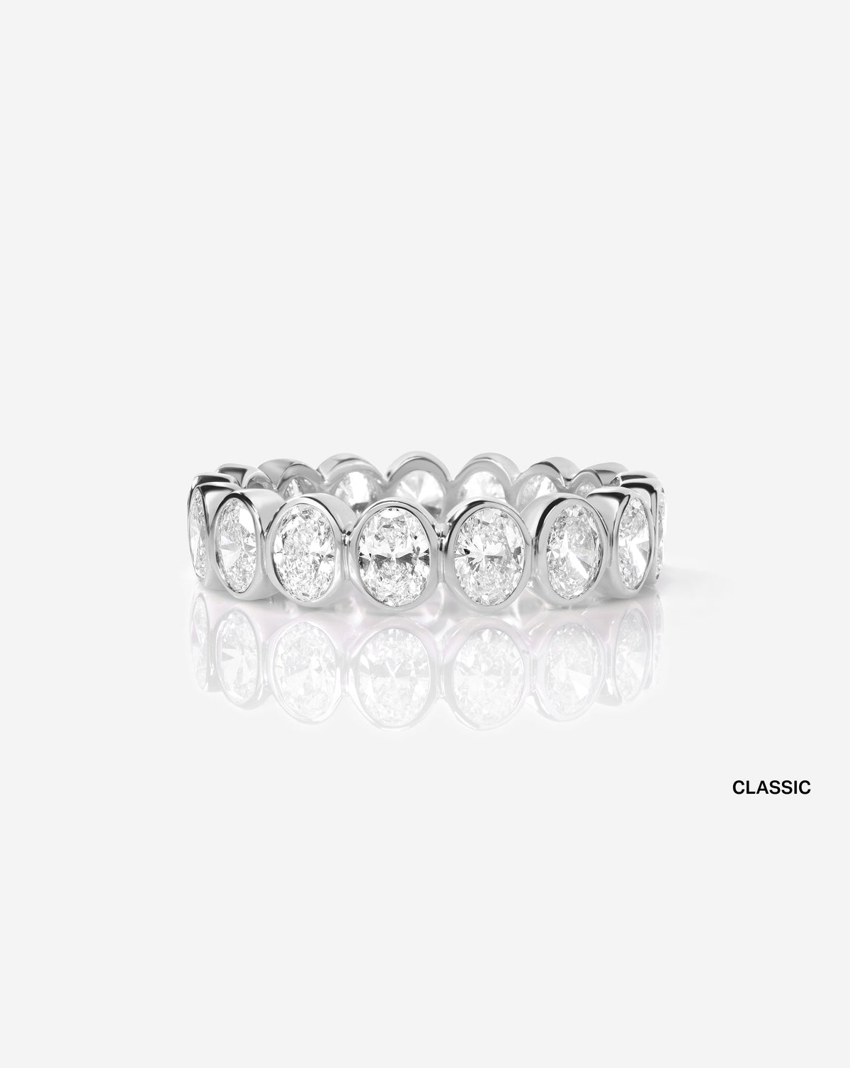 Oval Bezel Eternity Band