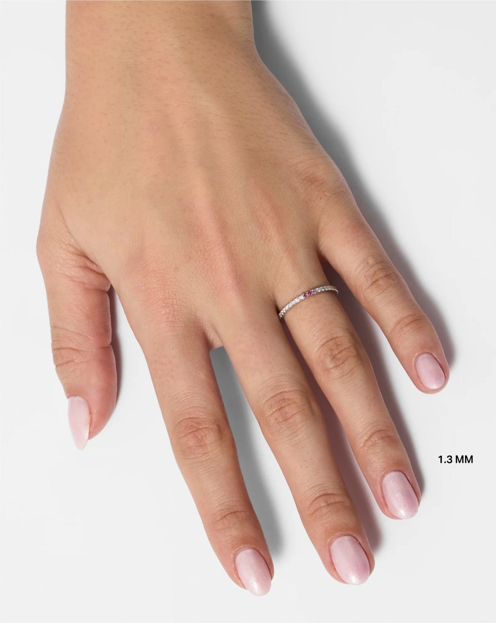 1.3 mm Personalized Perfect Pavé Diamond Ring