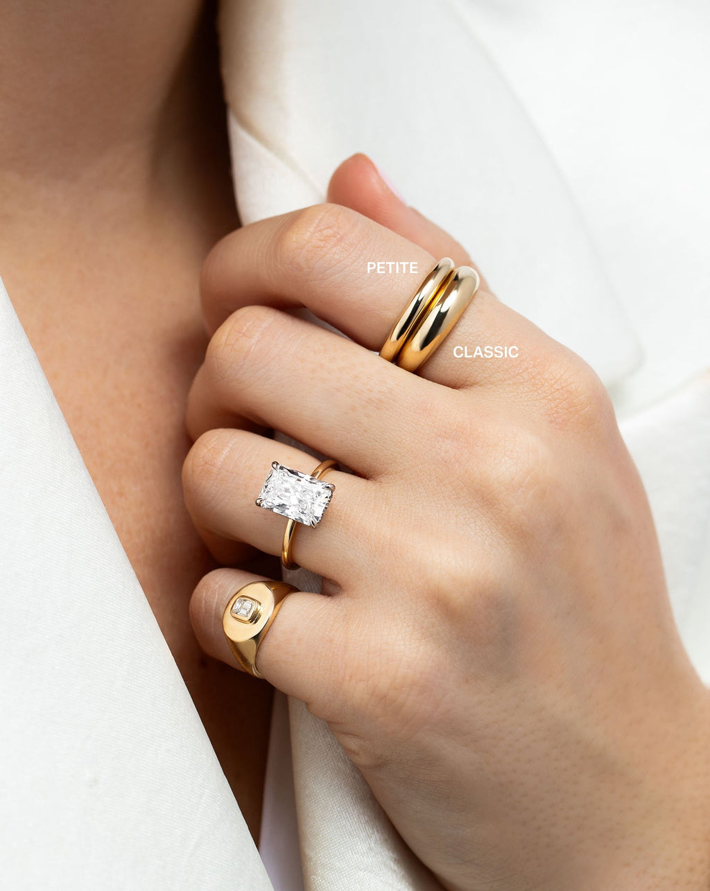 Petite Gold Cloud Ring