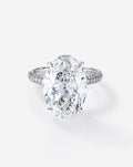 5.37 Oval Lab Diamond in Pavé Cloud