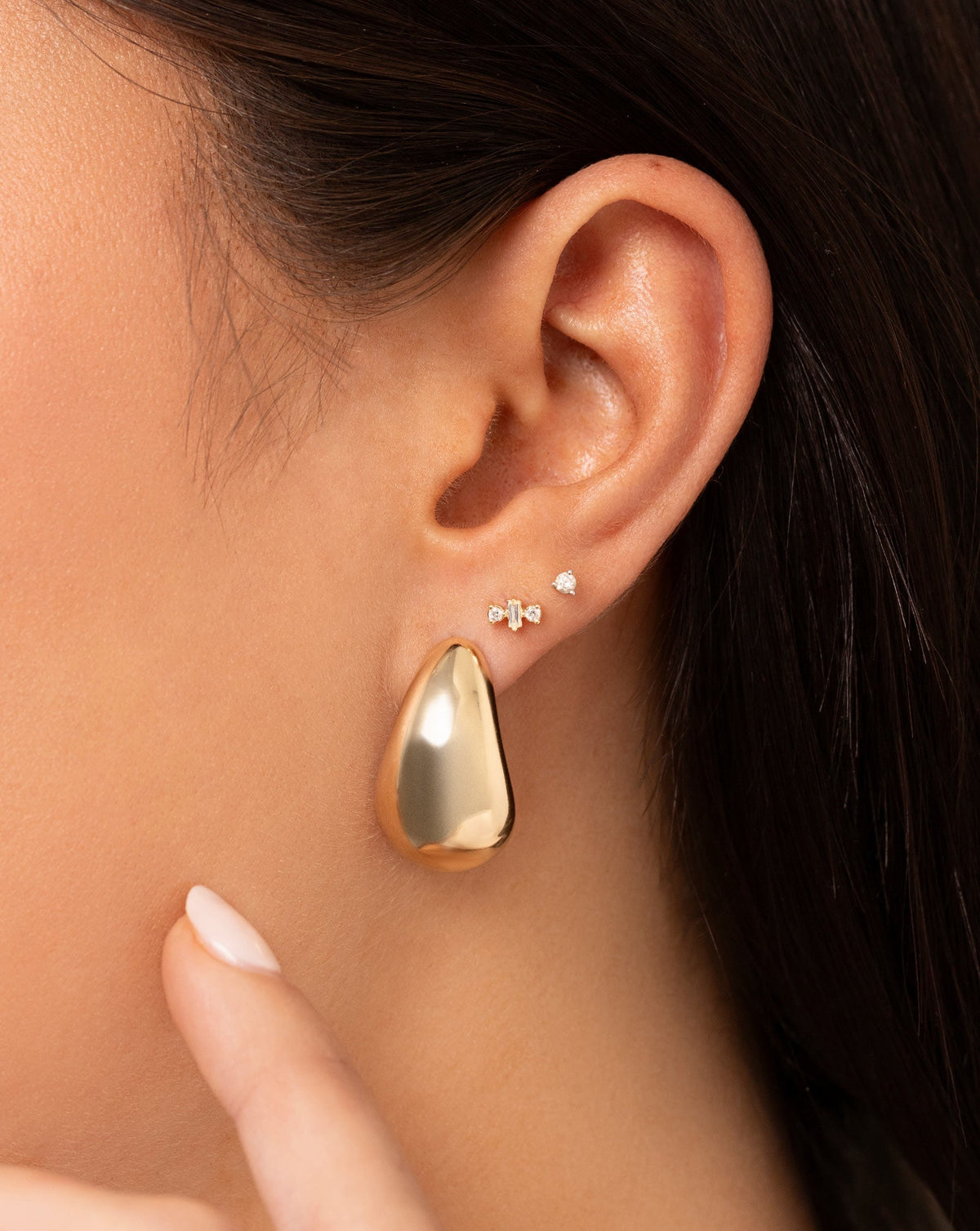 Gold Cloud Earrings