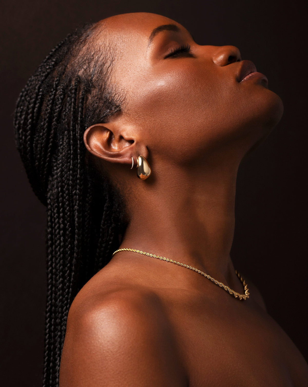 Gold Cloud Earrings