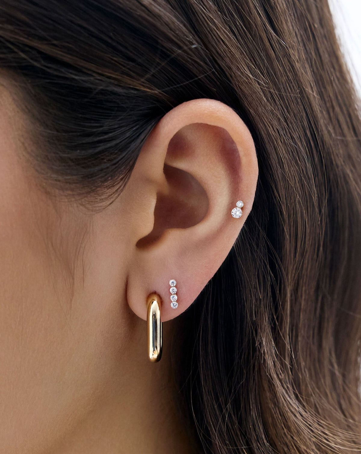 Lab Diamond Row Flatback